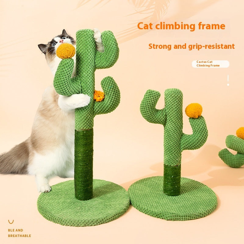 Masson Cactus Cat Scratch Board Sisal Scratching Pole Climber pour animal de compagnie Chat Chat Jouet Fournitures Broyage Griffes Grattage