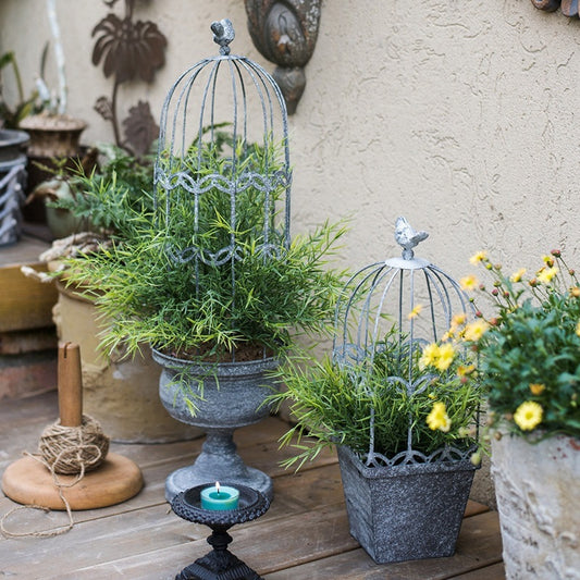 Vintage Garden Birdcage Flower Decoration Ornament