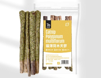 Bâton molaire en bois Polygonum pour chat, jouet de nettoyage des dents, chaton résistant aux morsures, herbe-aux-chats, collations taquines