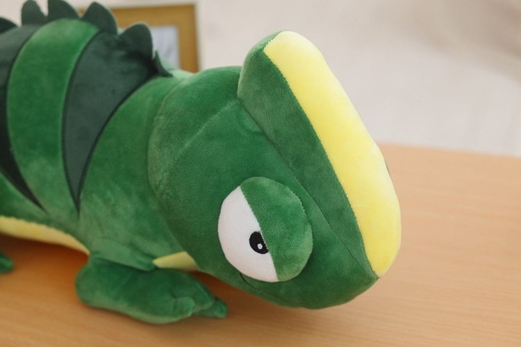 1 pc 100 cm Simulation caméléon poupée jouets en peluche simulation animal personnalité ornement coussins délicat drôle jouet cadeau d'anniversaire 