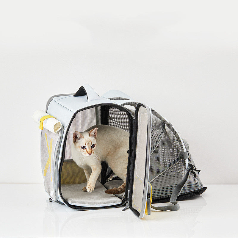 Sac à dos pour chat pour sortir dans une capsule spatiale portable