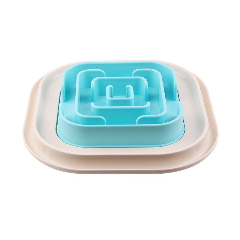 Anti-choking dog bowl slow food bowl