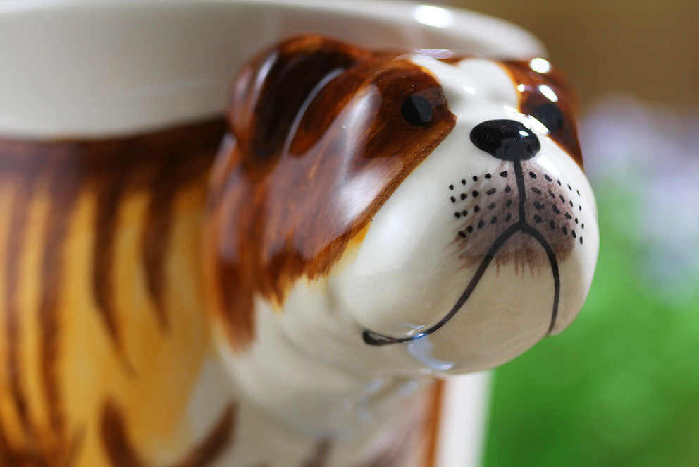 Taza de animales Taza de animales pintada a mano taza de cerámica bulldog inglés