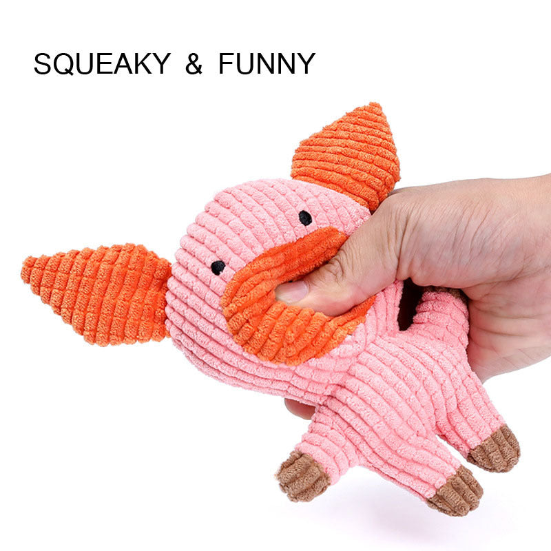 Cute Animal Shape Plush Toys For Small Large Dogs Puppy Squeaky Toy Bite Resistant Dog Chew Toys Dog Accessories Pet Supplies