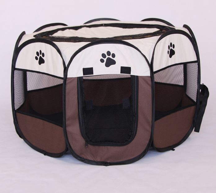 Valla octogonal plegable rápida para mascotas, tela Oxford 600D, impermeable y atrapante para gatos, jaula para perros, jaula para mascotas