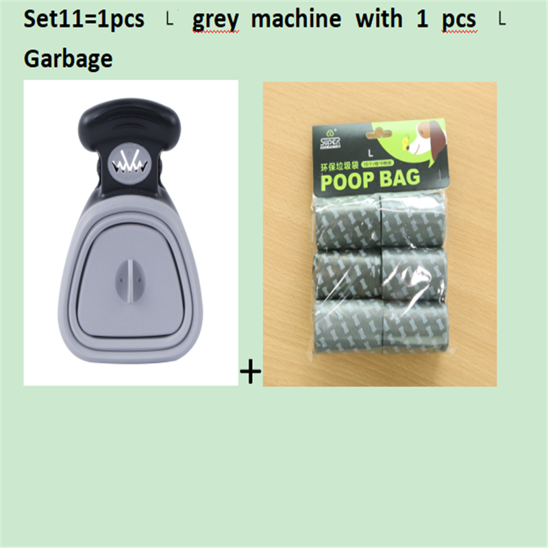 Recogedor de excrementos plegable para perros y mascotas, con 1 rollo, bolsas descomponibles, recogedor de excrementos, limpiador de excrementos, envío por Epacket