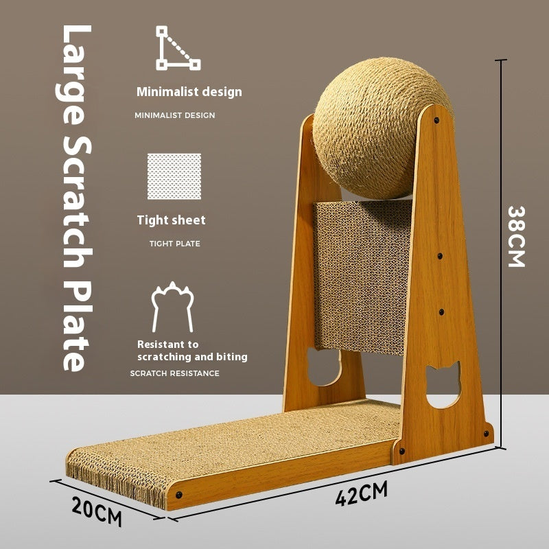 Cat Scratch Board Wear-resistant Non-dandruff Vertical Sisal Scratch-resistant Self-Hi Relieving Stuffy Scratching Board Toy