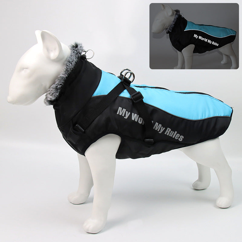 Chaqueta cálida de invierno para mascotas.