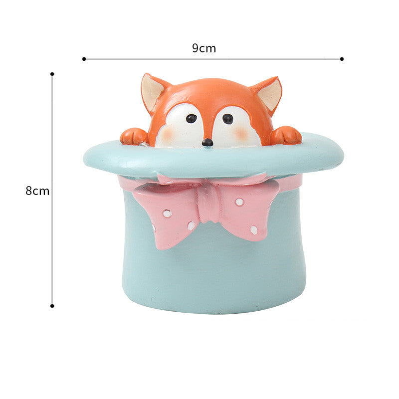 Animal cartoon flower pot