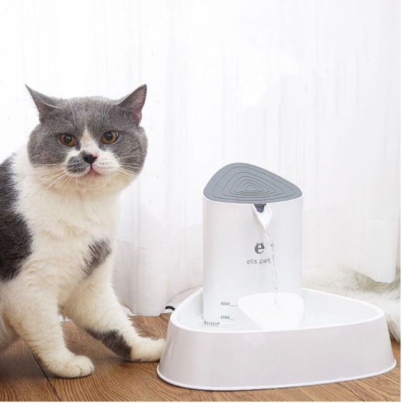 Machine d'alimentation automatique de fontaine d'eau de chat d'animal familier de circulation de 1,5 L avec le filtre de 4 couches