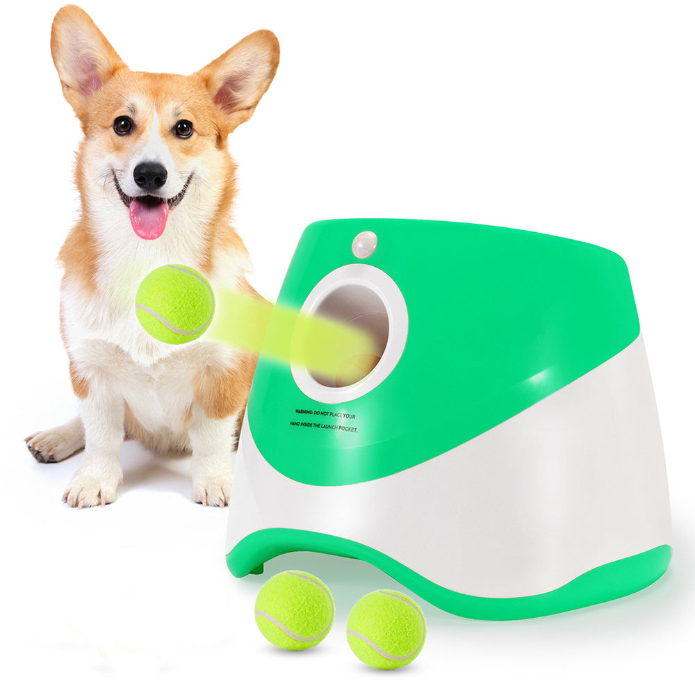 Máquina de lanzamiento automático para mascotas, pelota de juguete al aire libre, lanzador de tenis para perros, herramienta para caminar