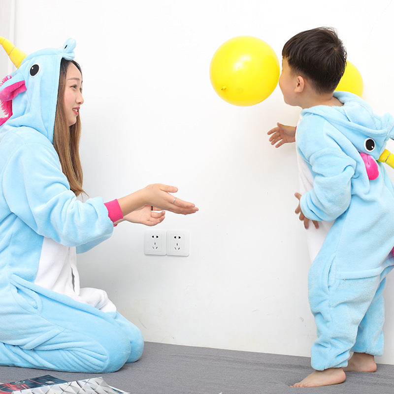 Animal one-piece pajamas