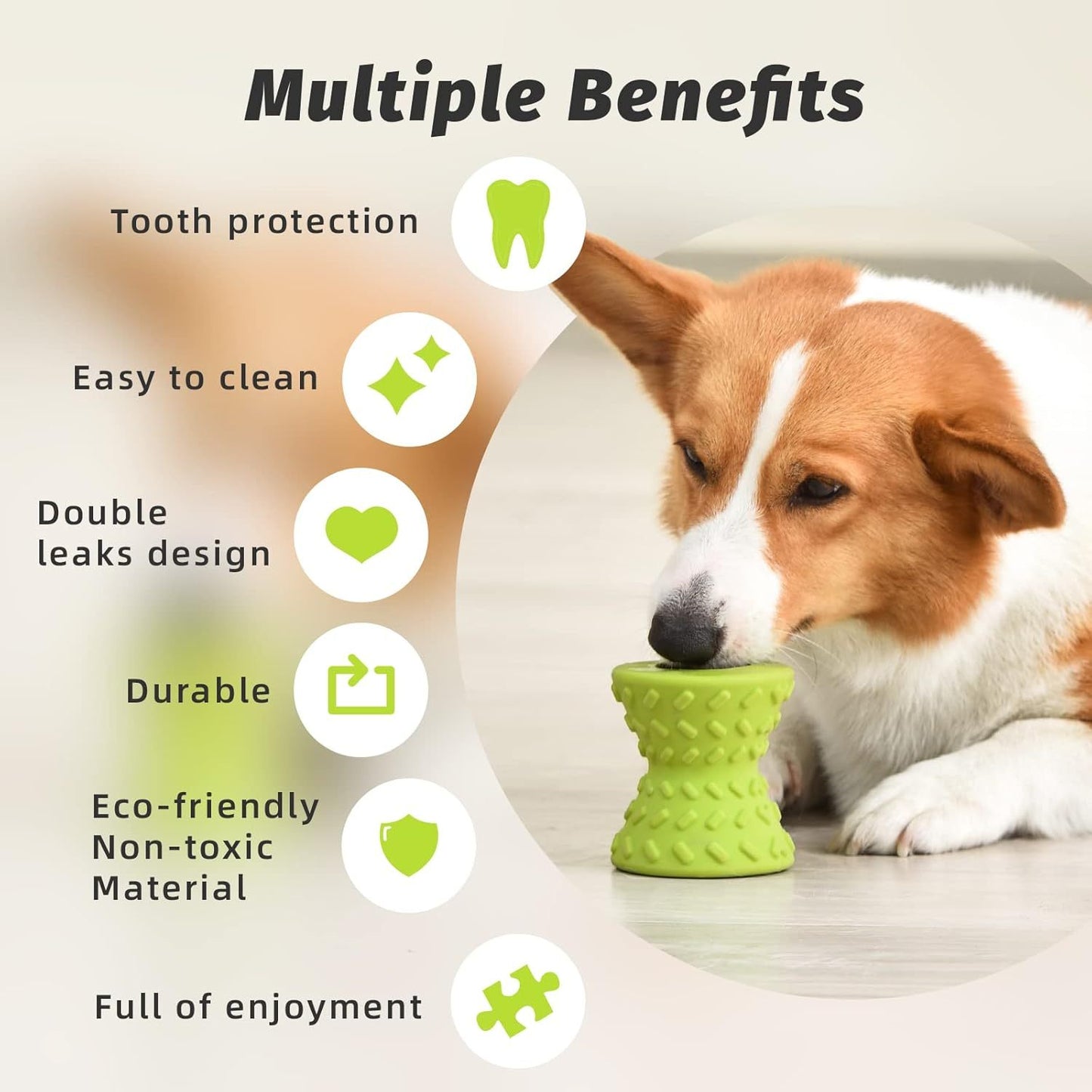 Juguetes interactivos para cachorros que dispensan golosinas Huesos para perros para masticadores agresivos Juguetes súper para perros Hueso de juguete masticable resistente para perros Mancuernas de caucho natural con fugas