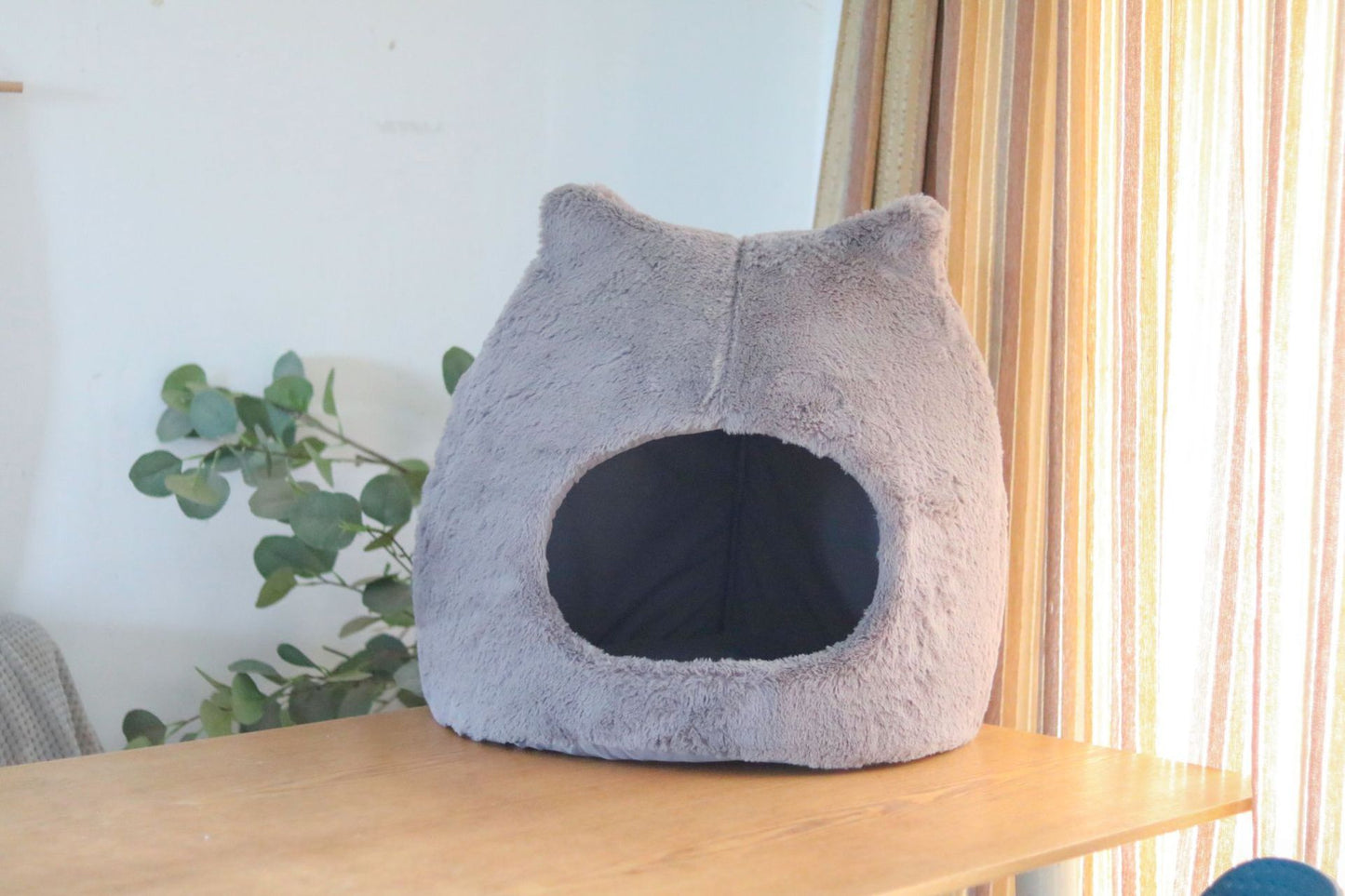 Cat Nest Autumn And Winter Warm Kittens Removable And Washable Cat Bed Semi-closed Cat Ears Cat Nest Four Seasons Universal