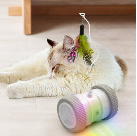 Automatic Cat Teasing Toy Roller Pet Glow