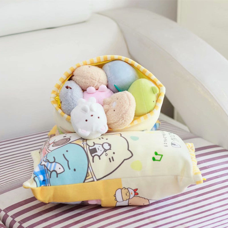 A Large Bag of Small Animal Pudding Doll Soft Plush Toys