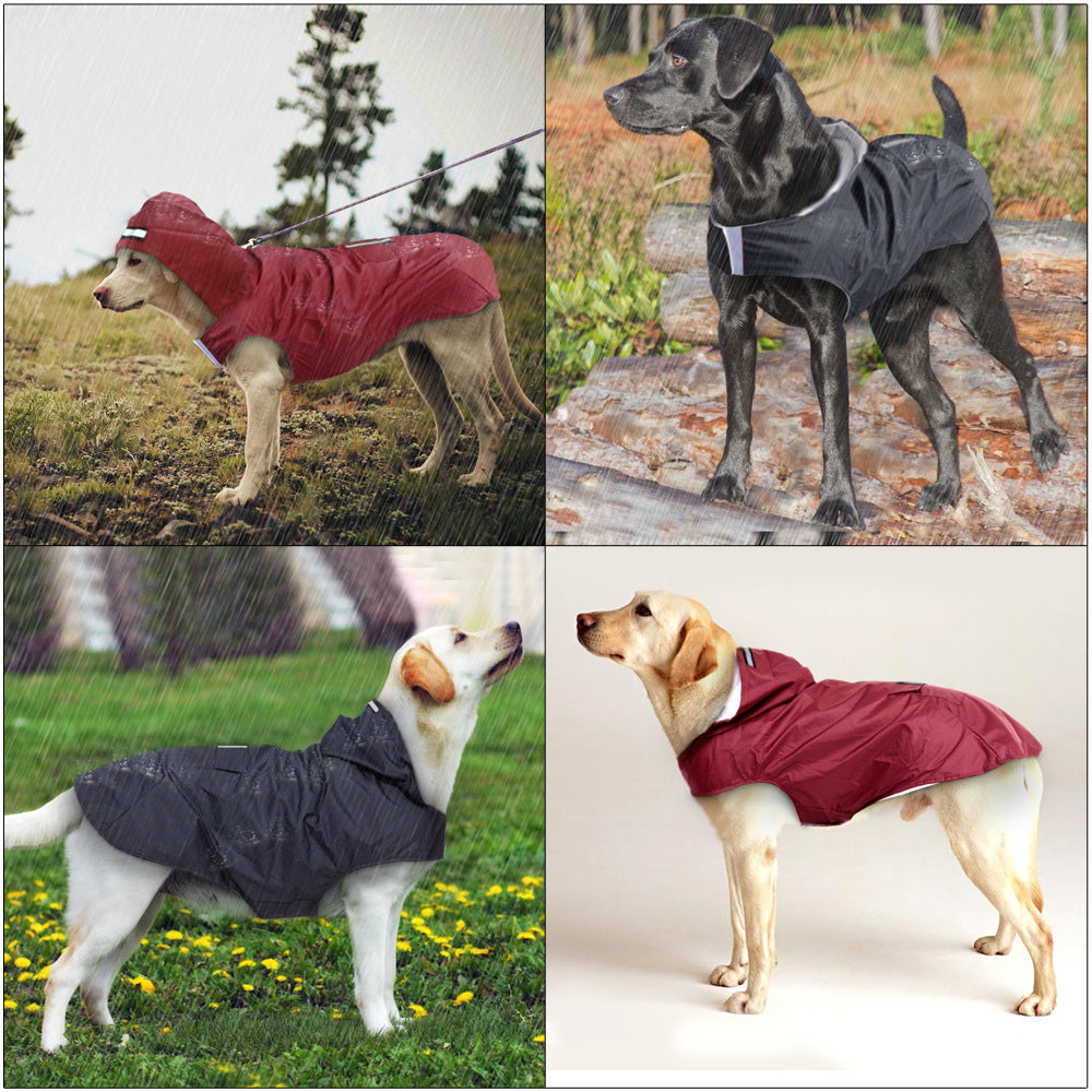 Chubasquero impermeable para cachorros con capucha a prueba de viento para mascotas