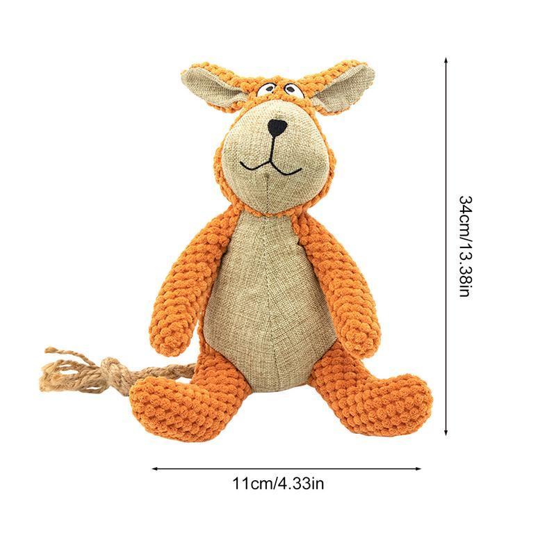 Jouets en peluche pour chien - Jouet couineur en forme mignonne - Résistant aux morsures - Jouet à mâcher pour dents propres - Fournitures pour animaux de compagnie - Jouets interactifs