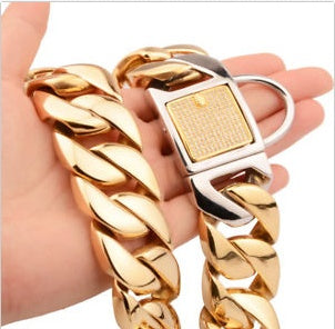 Stainless steel titanium steel gold encryption chain