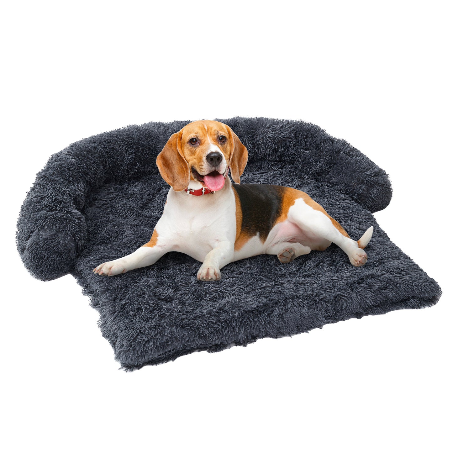 Tapis de lit pour chien pour canapé – Antidérapant, lavable en machine – Coussin confortable pour animaux de compagnie de grande taille – Coussin de canapé d'intérieur avec housse amovible – 109,2 x 109,7 x 17,8 cm 