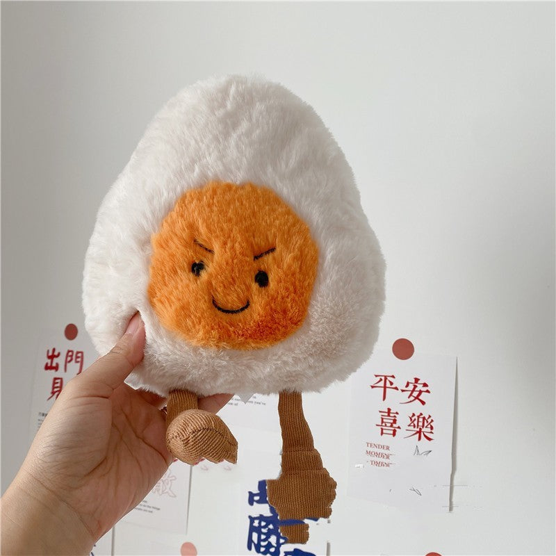 Jouet en peluche mignon d'oeuf à la coque poupée créative