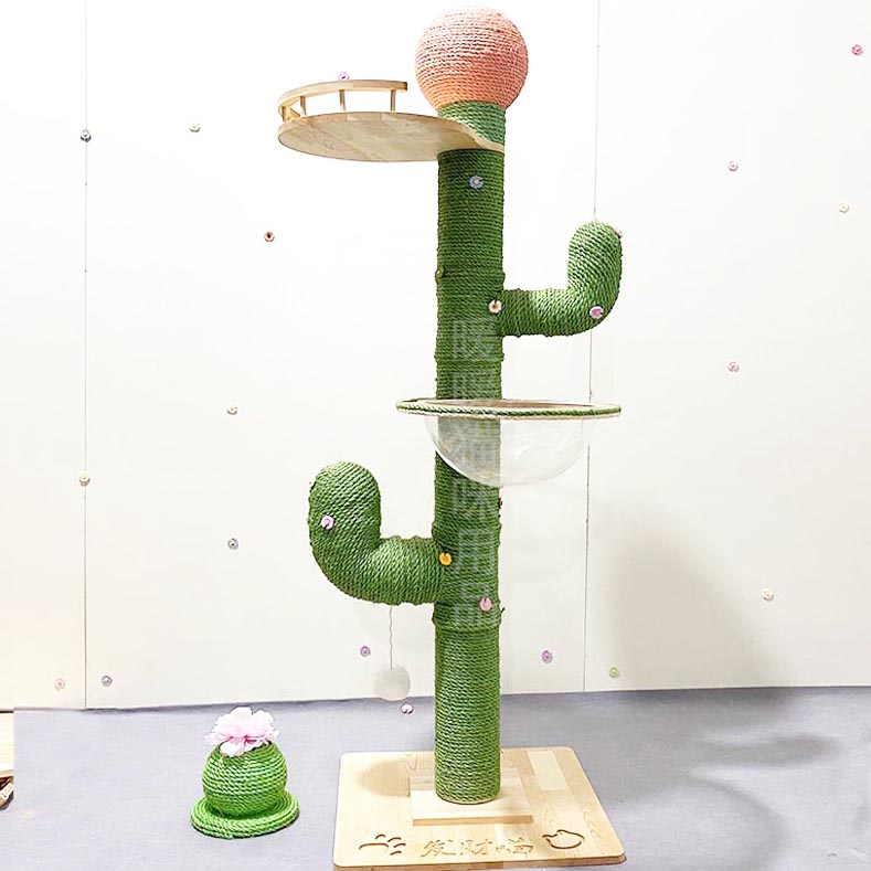 Cactus Cat Climbing Frame Self-made Diy Complete Material Package