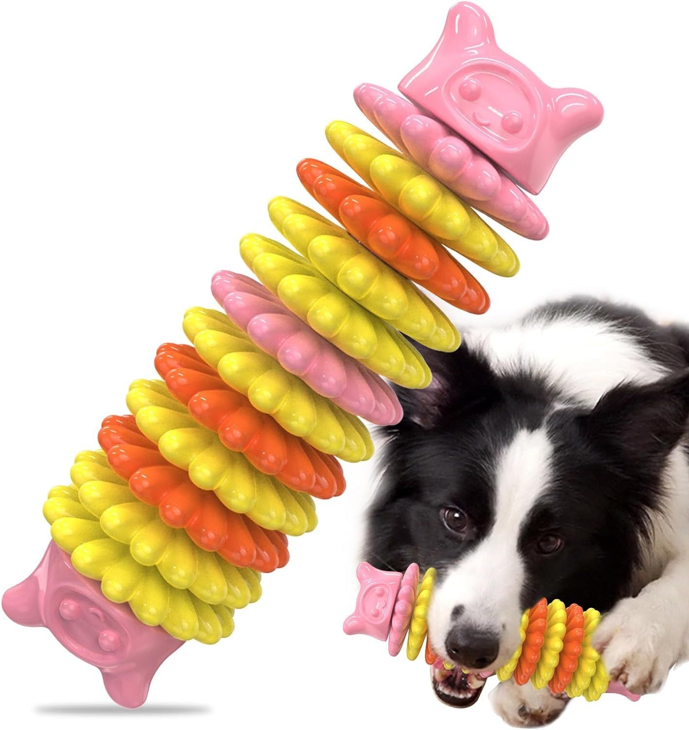 Juguetes para masticar para perros agresivos Juguetes duraderos para perros de razas grandes, medianas y pequeñas Juguetes de goma indestructibles para la dentición de perros Juguetes interactivos resistentes para perros al aire libre para entretenimiento