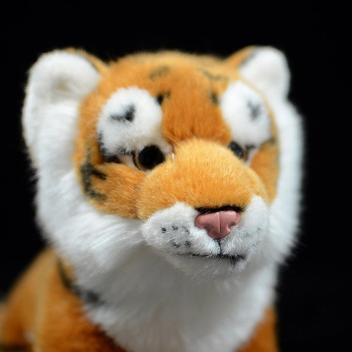 Poupée de tigre du Bengale jaune, jouet en peluche, modèle Animal de Simulation