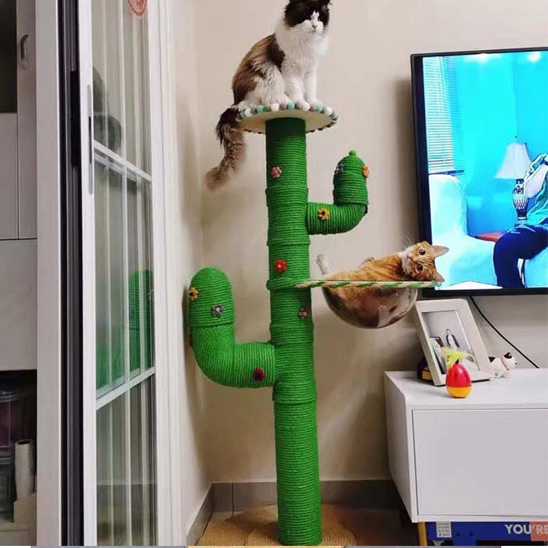 Cactus Cat Climbing Frame Self-made Diy Complete Material Package