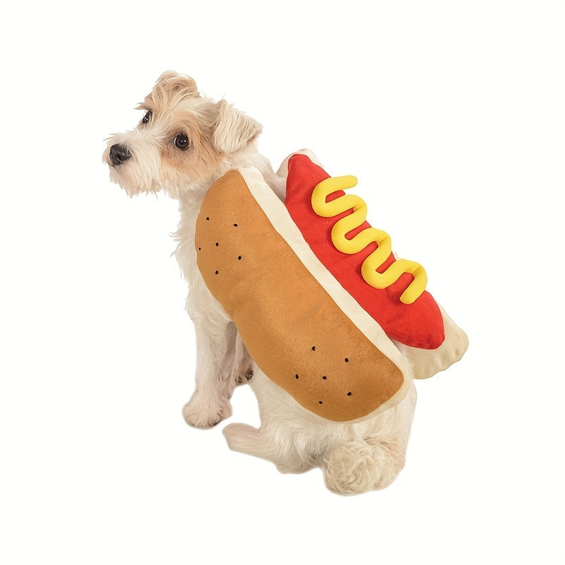 Manteau drôle pour animaux de compagnie Hot Dog Hiver Vêtements en peluche Chien Chiot Chat Costume Vêtements Vêtements pour petits chiens moyens Teckel Fête Cosplay Vêtements Fournitures pour animaux de compagnie 