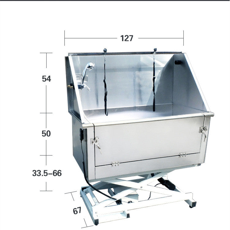 Bañera elevadora eléctrica multifuncional de acero inoxidable