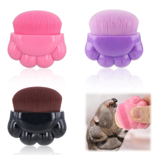 3pcs Dog Paw Balm Brush Paw Balm Brush Pet Paw Balm Brush Puppy Paw Soother Brush Dog Skincare Brush Dog And Cat Foot Nose Butter Cream Brush