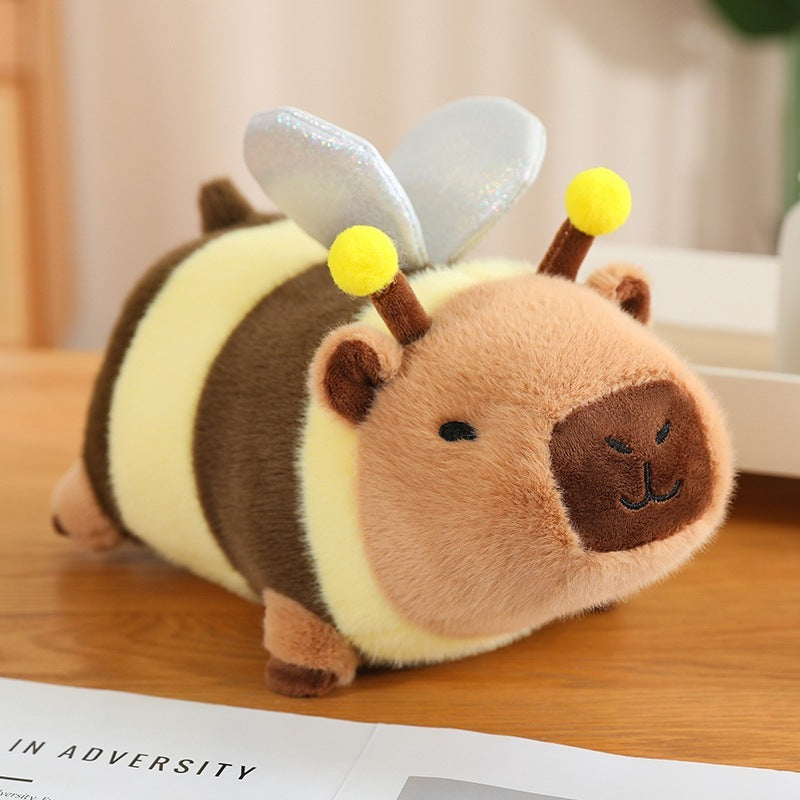 Bee Toast Transformation Lying Capabala Plush Doll Toast Capybara