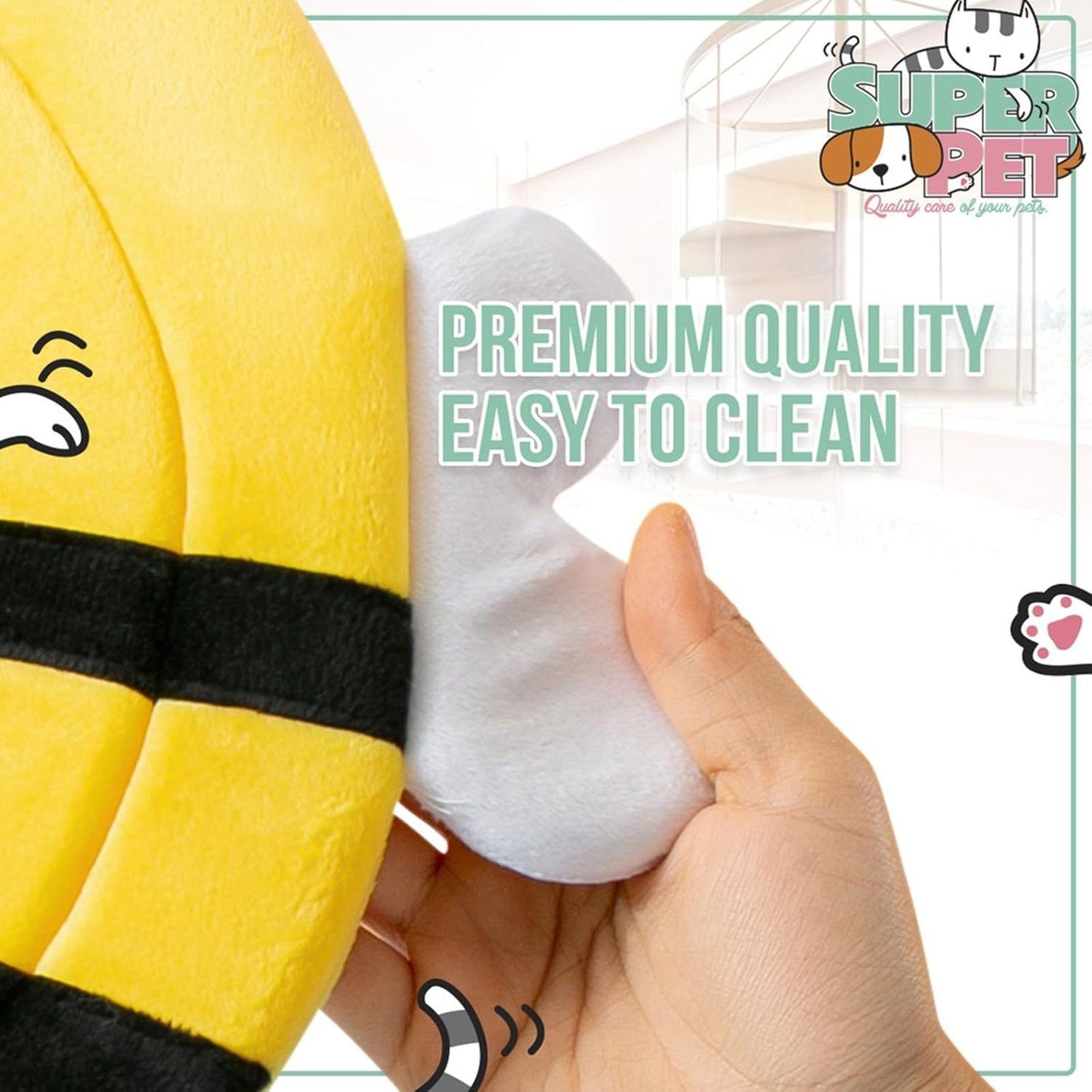 Soft And Breathable Cat Cone Collar With Cute Bee Design Ensure Pet Comfort Wide Protection For Scratching And Licking Prevention