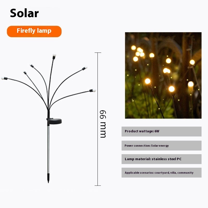 Lampe de jardin extérieure étanche solaire Firefly Villa