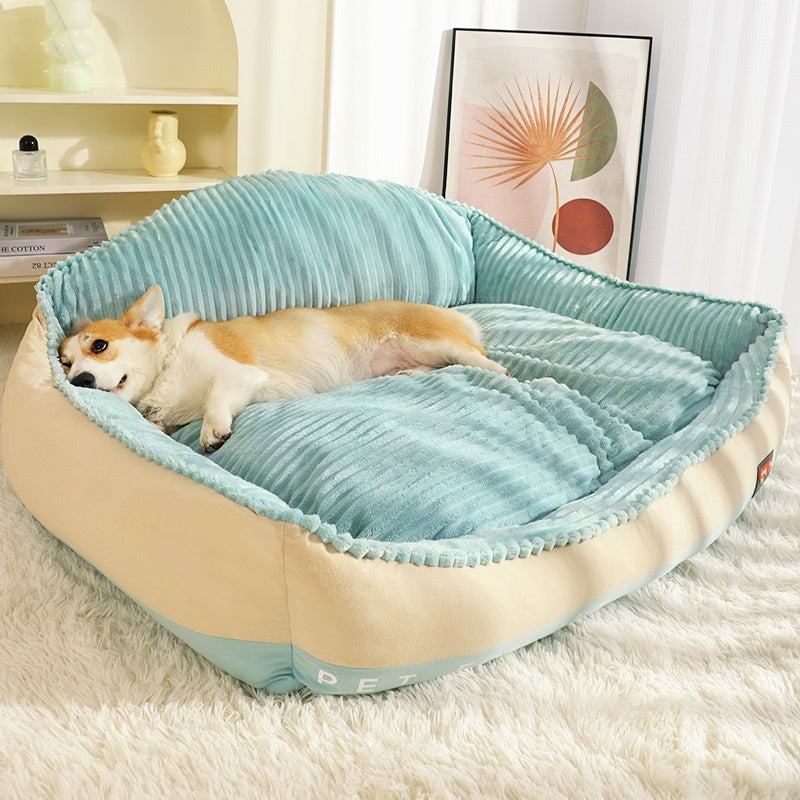 Sofá cama para perros y gatos, universal, extraíble y lavable, cálido para las cuatro estaciones, para invierno