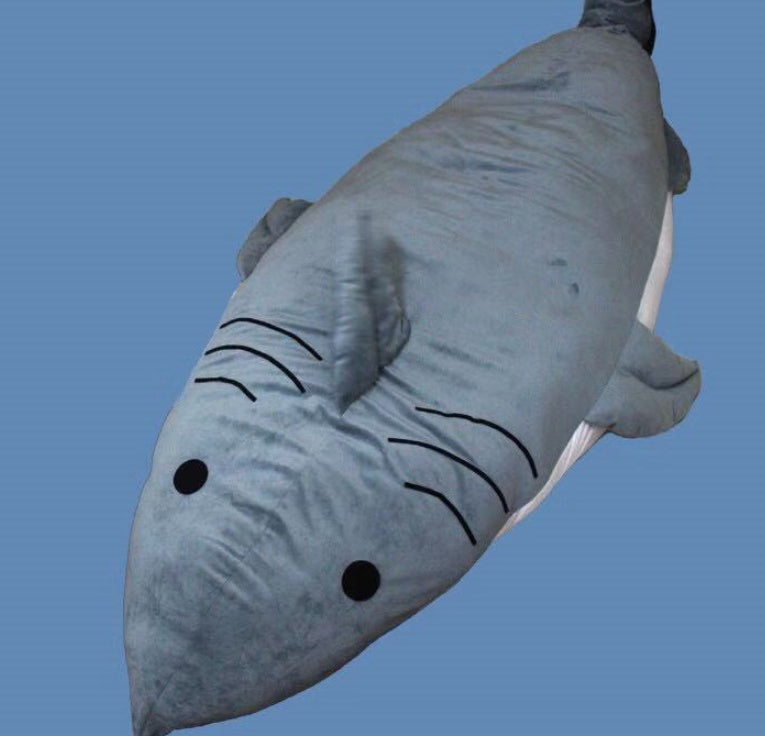 Sac de couchage en peluche requin 2 m