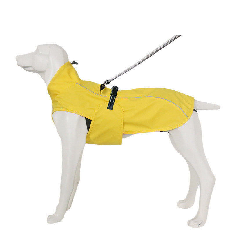 Imperméable imperméable décontracté de couleur unie pour chien de compagnie