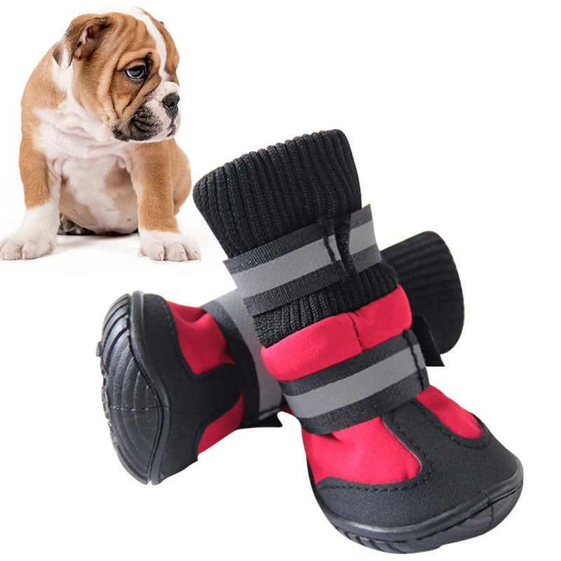 Botas antideslizantes de algodón de invierno para perros