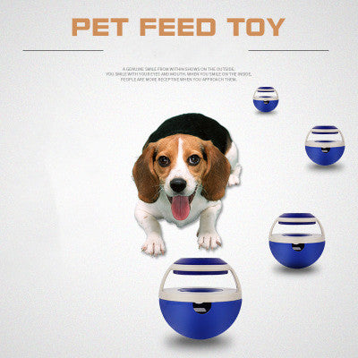 Dog tumbler leaking food ball educational toy slow food large dog to relieve stuffy pet Teddy intelligence toy