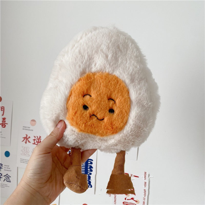 Jouet en peluche mignon d'oeuf à la coque poupée créative