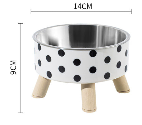 Cuenco alto de acero inoxidable para mascotas, soporte Cervical, cuenco para mascotas, vajilla para gatos, cuenco de arroz, antideslizante, anticaída, gran capacidad