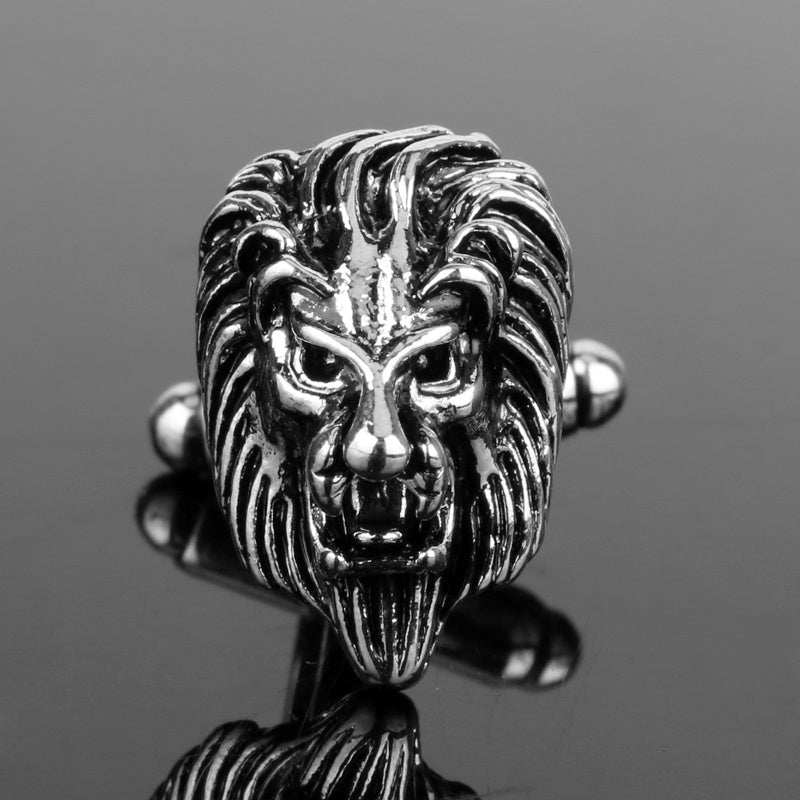 Animal roaring lion cufflinks