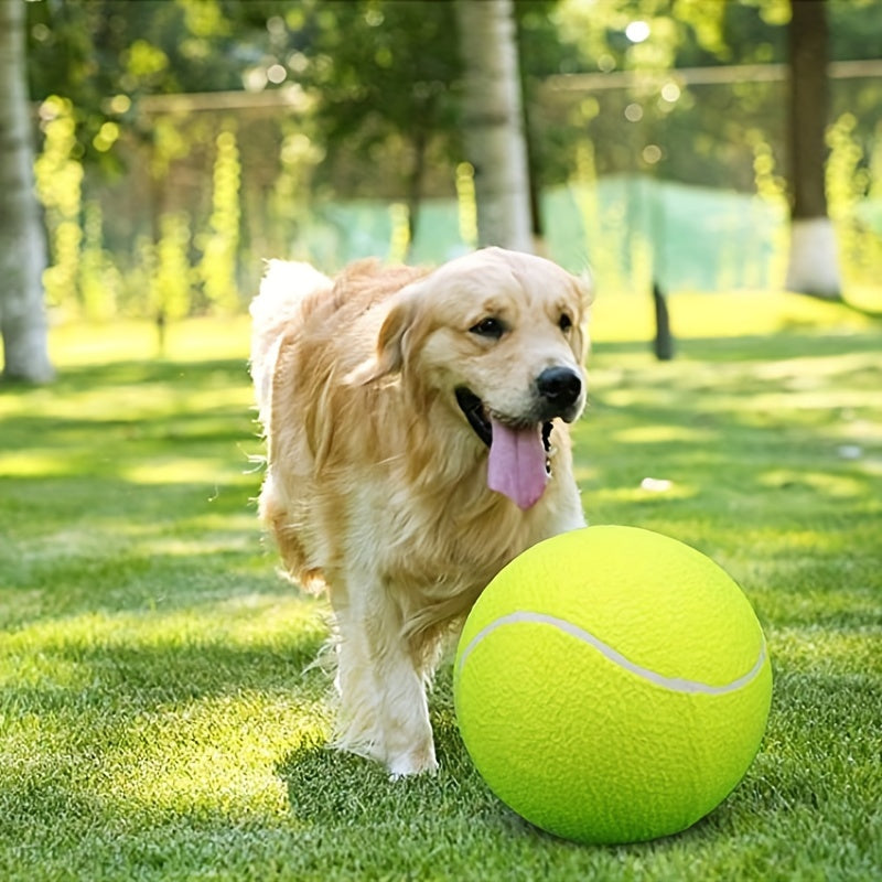 Balle de Tennis gonflable surdimensionnée de 24cm pour animaux de compagnie, jouet pour chien, méthode Corgi, Shiba Inu, dix fois Happy Ball, nouveau 