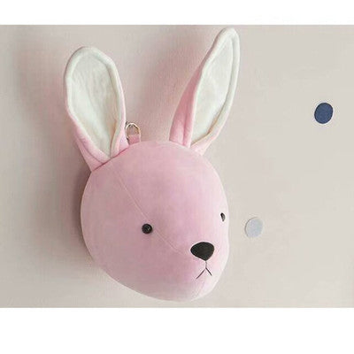 Ins animal head wall decoration cloth children''s room wall decoration Nordic creative bedroom wall hanging