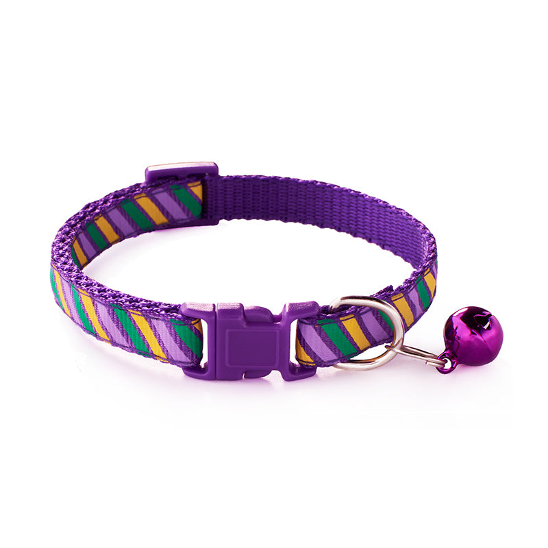 Twill Printed Cloth Collar Pet Bells