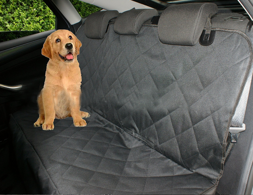 Housse de siège de voiture imperméable pour chien, tapis de voyage en maille pour chien, protection de coussin de hamac de voiture avec fermeture éclair et poche