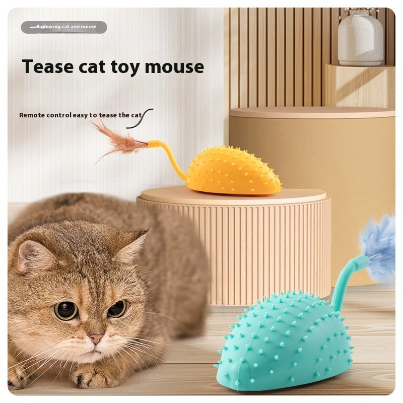 Remote Control Smart Charging Silicone Mouse Cat Toy