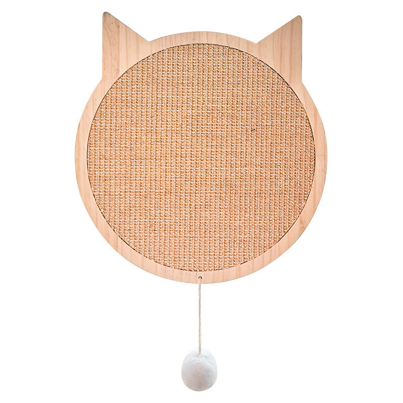 Rascador para gatos de madera maciza de sisal y afilador de garras