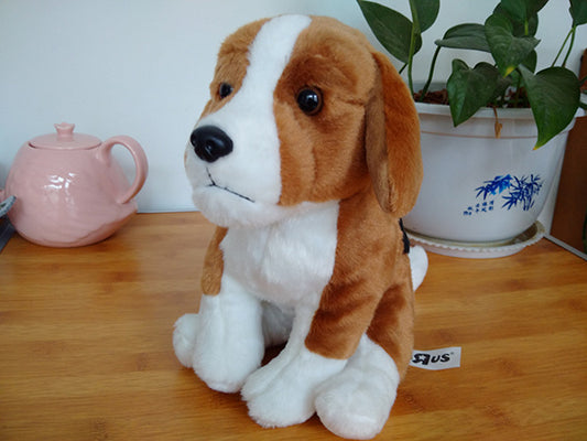 Nuevo Beagle Hound simulación Animal muñeco de juguete de peluche